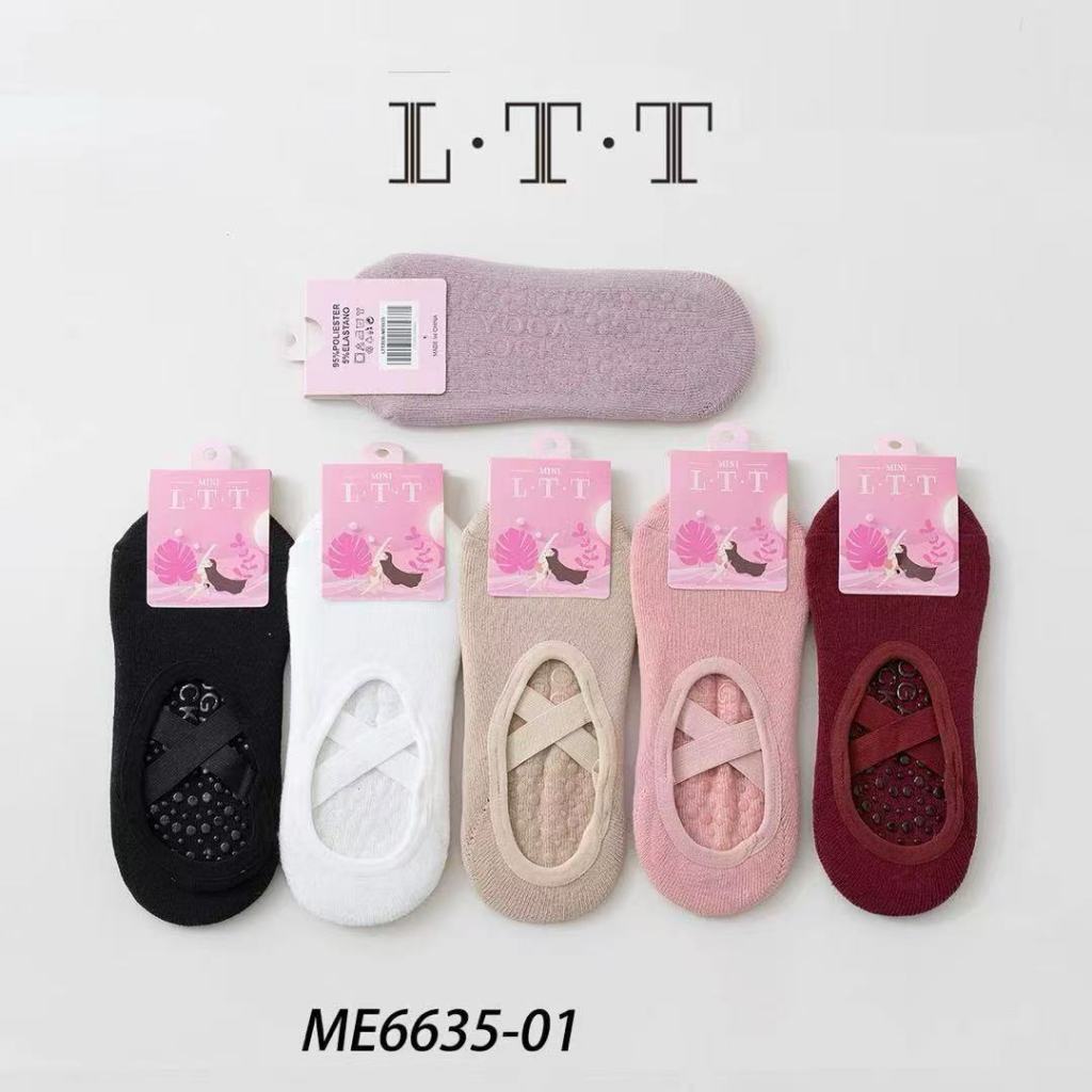 Imagem Kit Meia Pilates / Yoga Antiderrapante Feminina – LTT