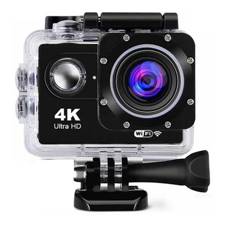 Câmera Filmadora Sport 4k Ultra Hd Wi-fi Capacete Pro Go Action A Prova D'agua 30 metros