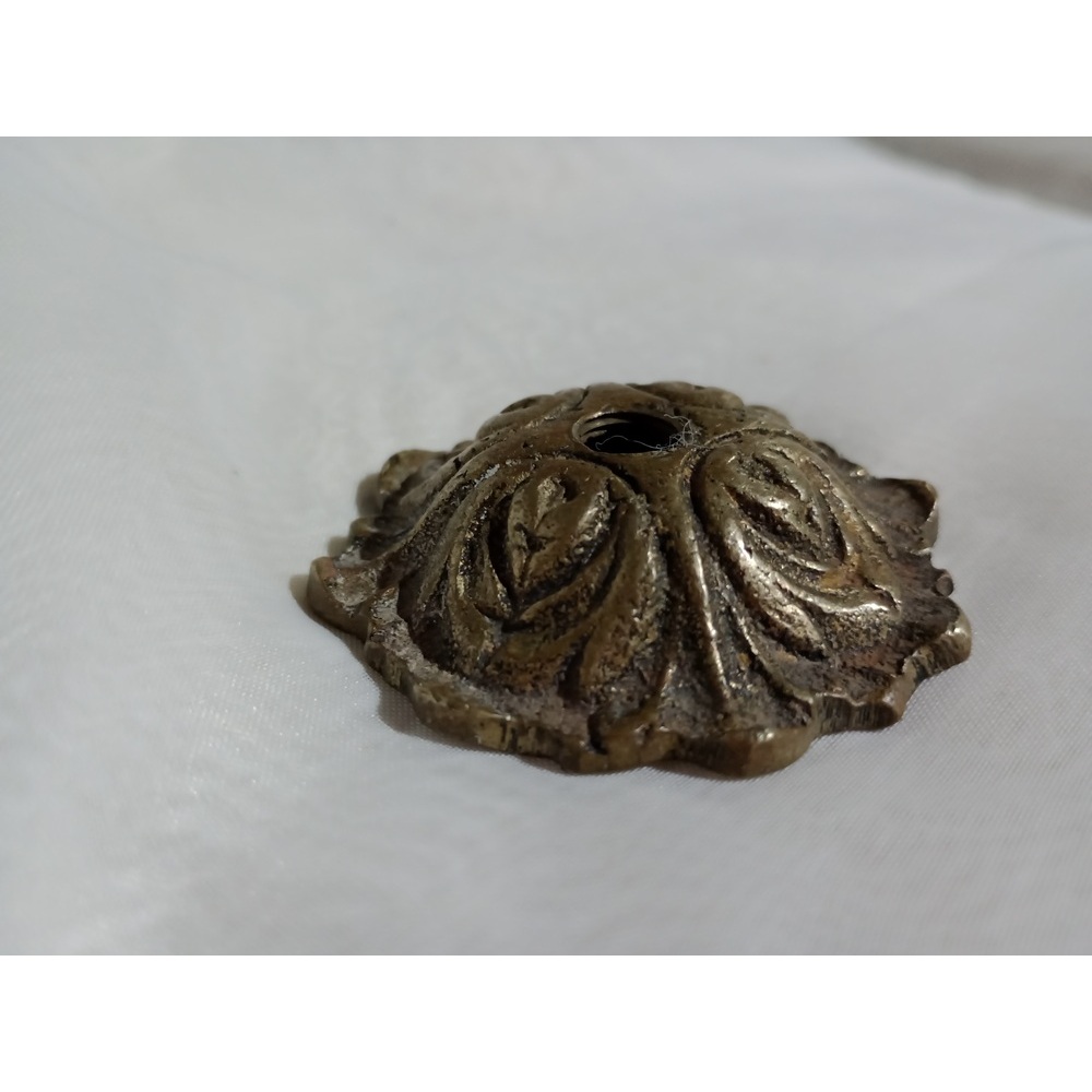 Canopla Roseta Bronze Lustre 5,5cm /Ler Descriçao
