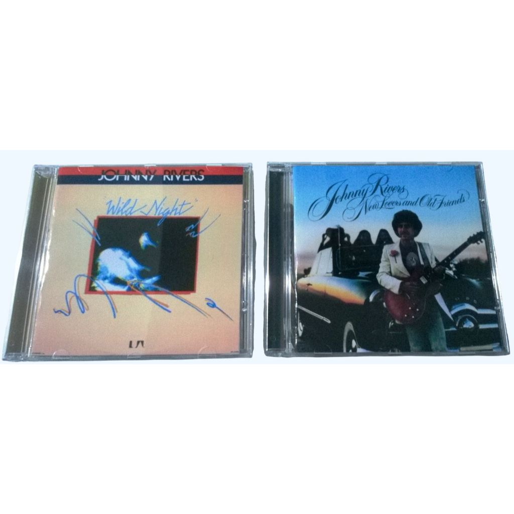 CD JONNY RIVERS - WILD NIGHT 1976/  JOHNNY RIVERS - NEW LOVERS & OLD FRIENDS 1975 (REMASTERIZADO FAN-MADE)