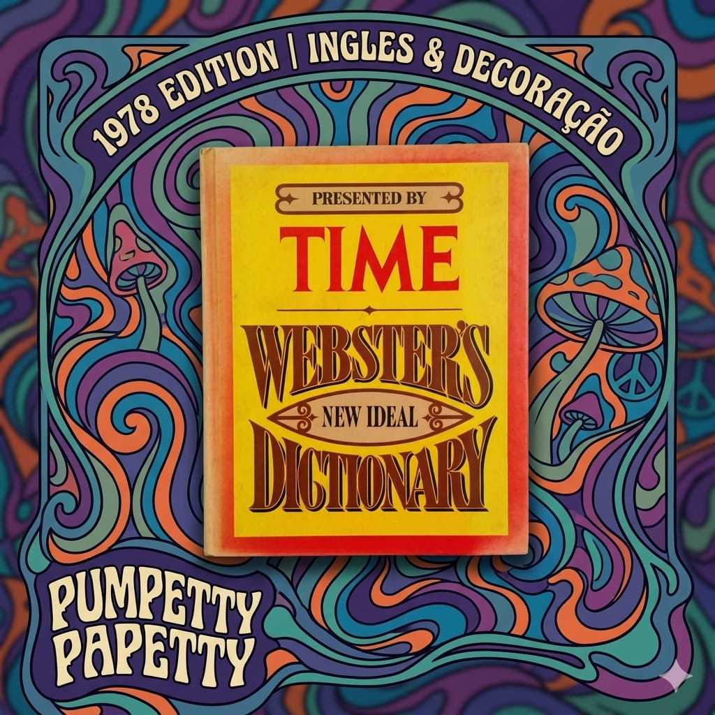 Dicionário Webster's New Ideal Dictionary 1978 Presented TIME | Merriam-Webster | Inglês e Decoração