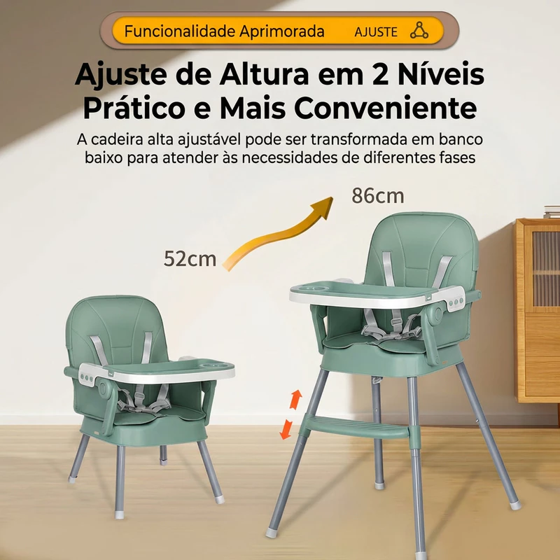 Cadeira de Alimentação Infantil Dobrável Flybb para Bebê Segura — foto 4