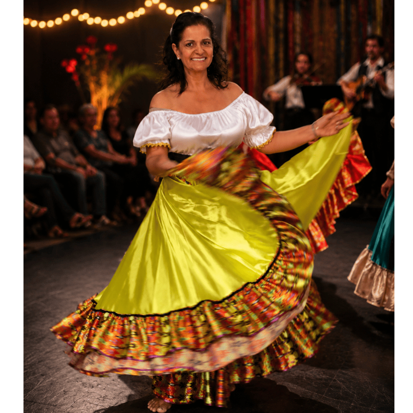 Saias Ciganas Estilo Carimbo Dança Modelo 1 Babado Estampado 14 Mtrs de Roda Madalena Santa Sara