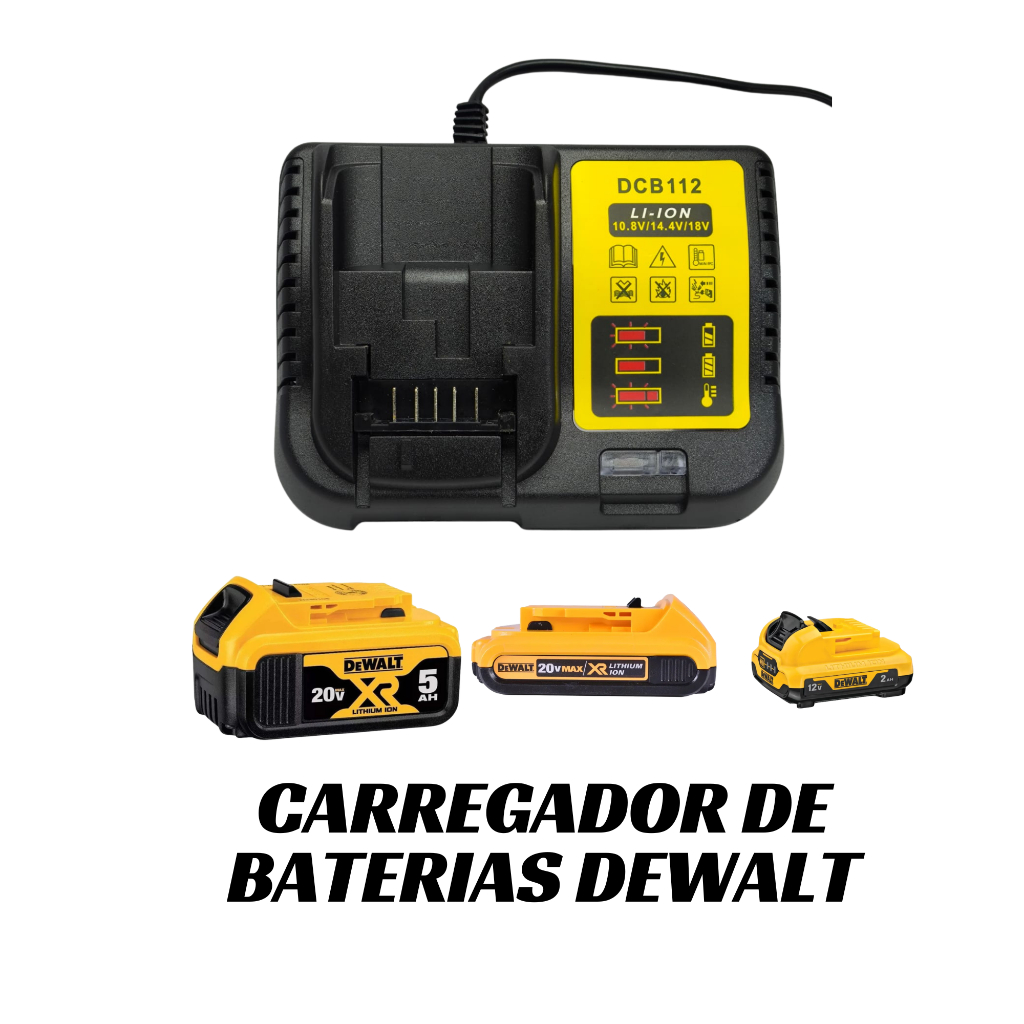 Carregador  de bateria dcb-107 importado