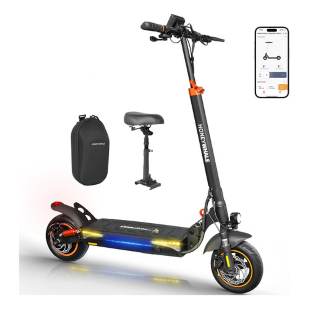 HONEYWHALE T4A Patinete Elétrico Dobrável Scooter 750W (MAX), Velocidade 45 KM/H, 35 KM Autonomia