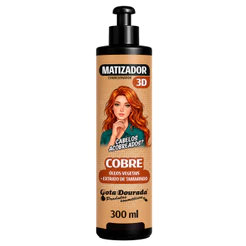 Matizador Condicionador 3D Cobre Gota Dourada 300 ml