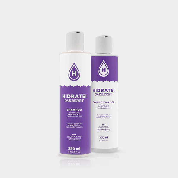 Kit Shampoo e Condicionador OAKBERRY Hidratei | Proteção da Cor e Hidratação