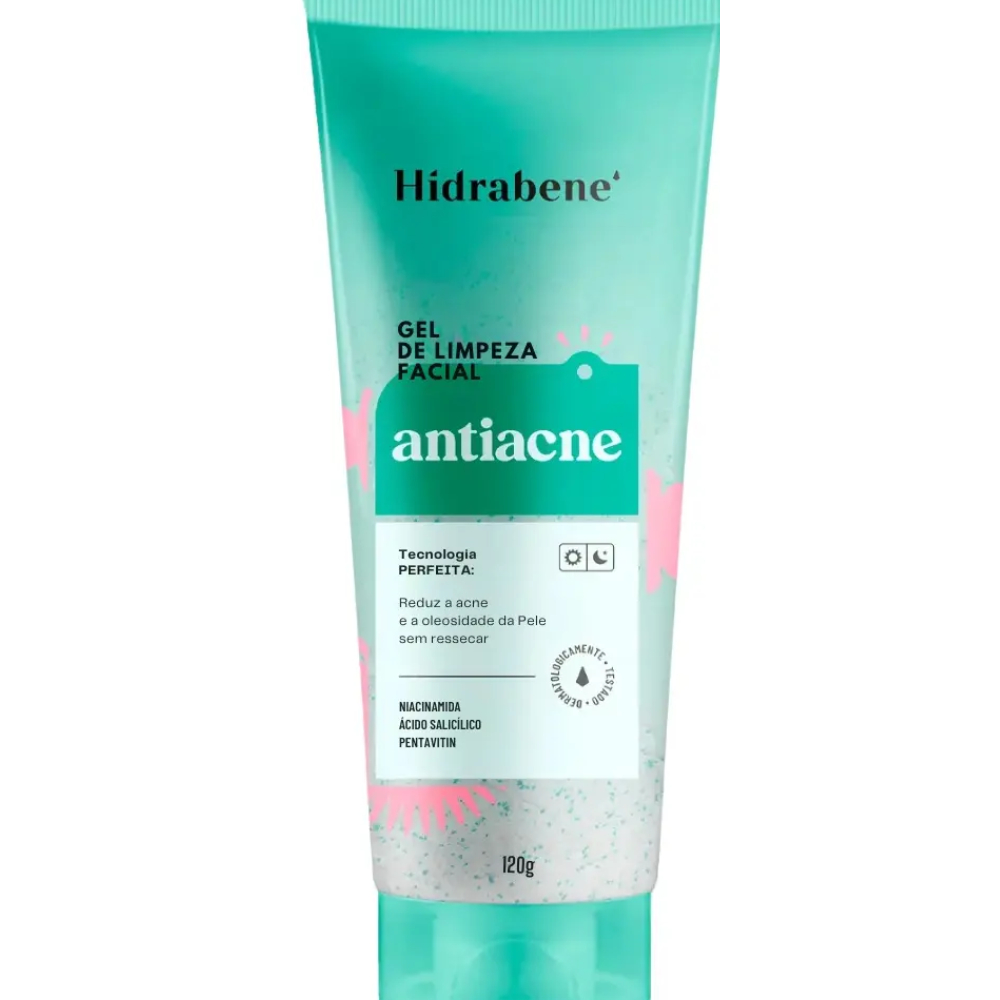 Antiacne Gel De Limpeza Facial Reduz Acne E Cravos Hidrabene Momento De Aplicação Dia/noite Tipo De Pele Todo Tipo De Pe