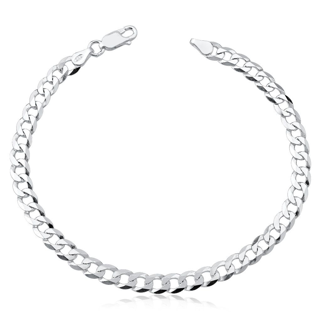 Pulseira Masculina Grumet 5mm Prata 925