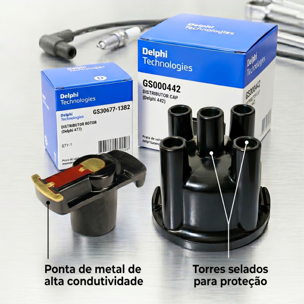 Tampa Distribuidor + Rotor Golf Gl Glx Gti 1.8/2.0 1994/1998 Delphi 442/677