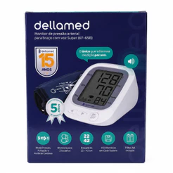 Monitor De Pressão De Braço Com Voz Super Dellamed