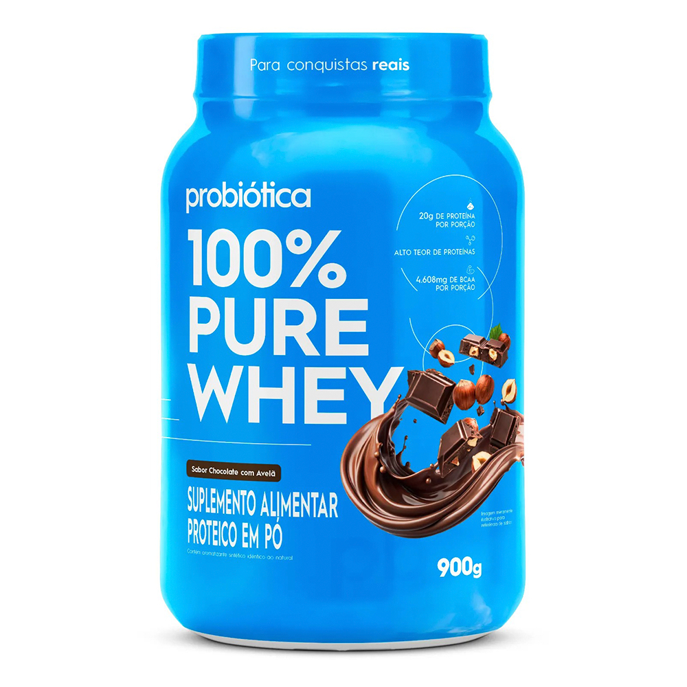 Proteina Concentrada 100% Pure Whey Probiotica 900g