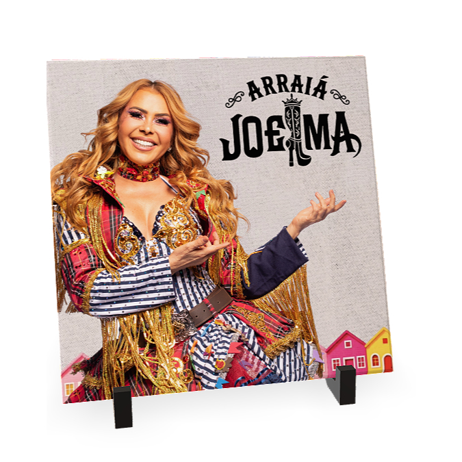 Quadro Azulejo Joelma Isso É Calypso Tour Turnê Arraiá Lembrança São João 2026