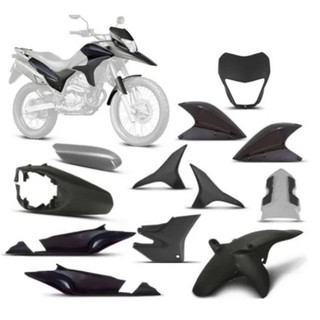 Kit Carenagem Completa Honda Xre 300 2010 A 2011 Preto - Protork