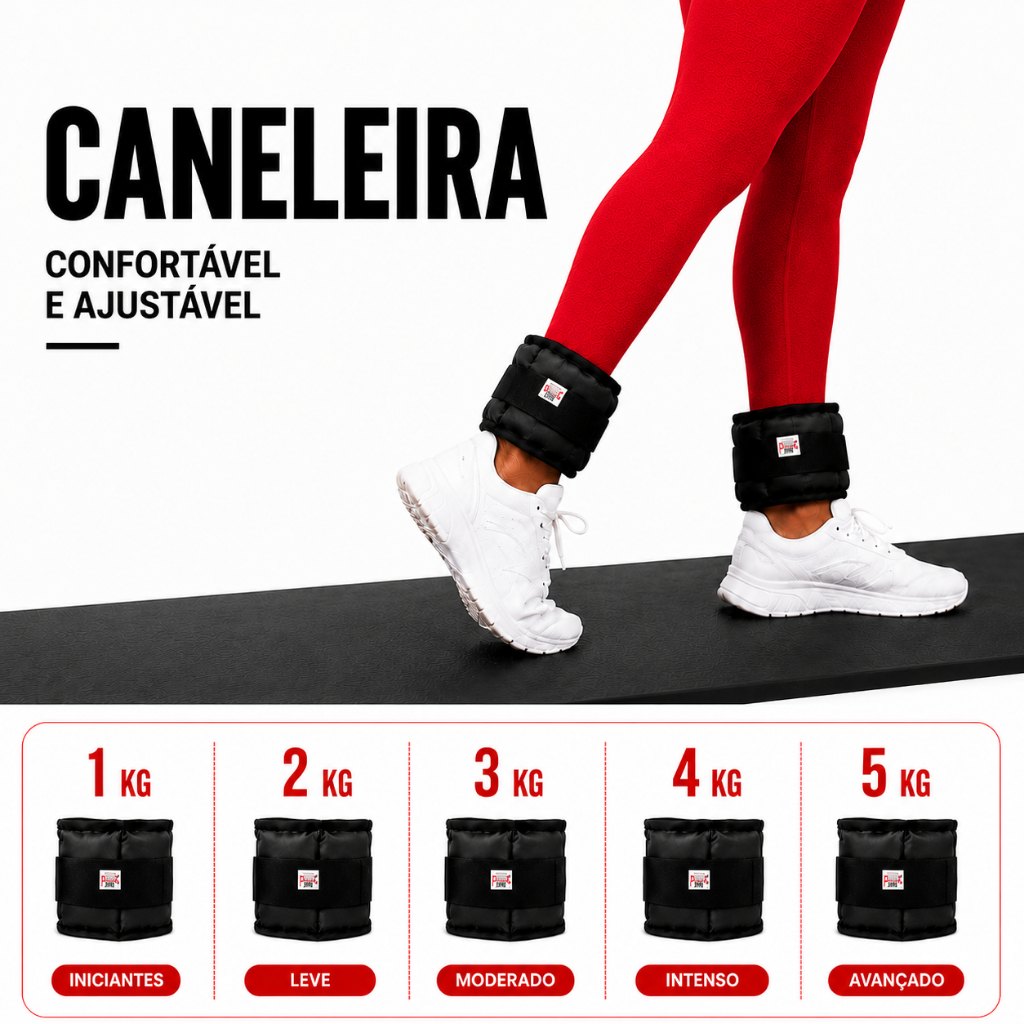 UNIDADE Preta Caneleira Tornozeleira Peso Academia Musculação