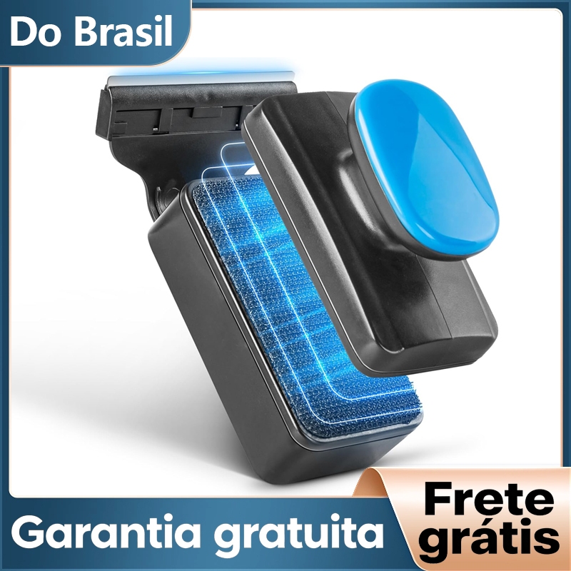 NewPet Limpador Magnético para Aquário com Raspador de Titânio e Escova Flutuante, para Vidros de Até 6 mm