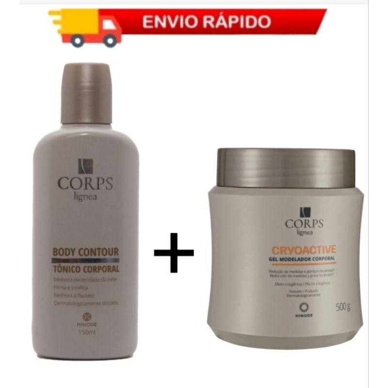 Kit Corps Linea Hinode Cryoactive 500g + Body Contour Tônico Corporal 150ml – Modelador E Firmador