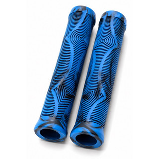 Manopla Silicone GTA Modelo Gios Sem Flage 165mm Azul/Preto Bicicleta Freeride DIRT Jump Grau Bike Luva