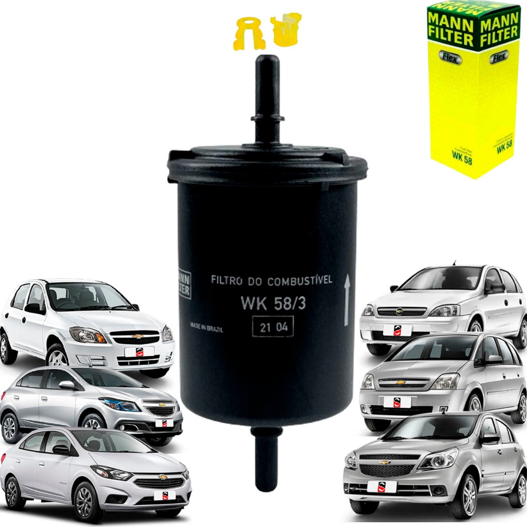 Filtro Combustível Mann - GM Corsa Celta Onix Toyota Etios Corolla Fiat Uno Toro Fit Uno