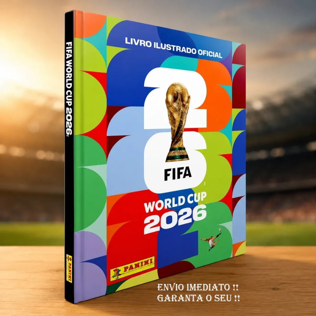 Álbum Figurinha Copa Do Mundo 2026 Futebol Capa Dura e  figurinhas Pronta Entrega Original