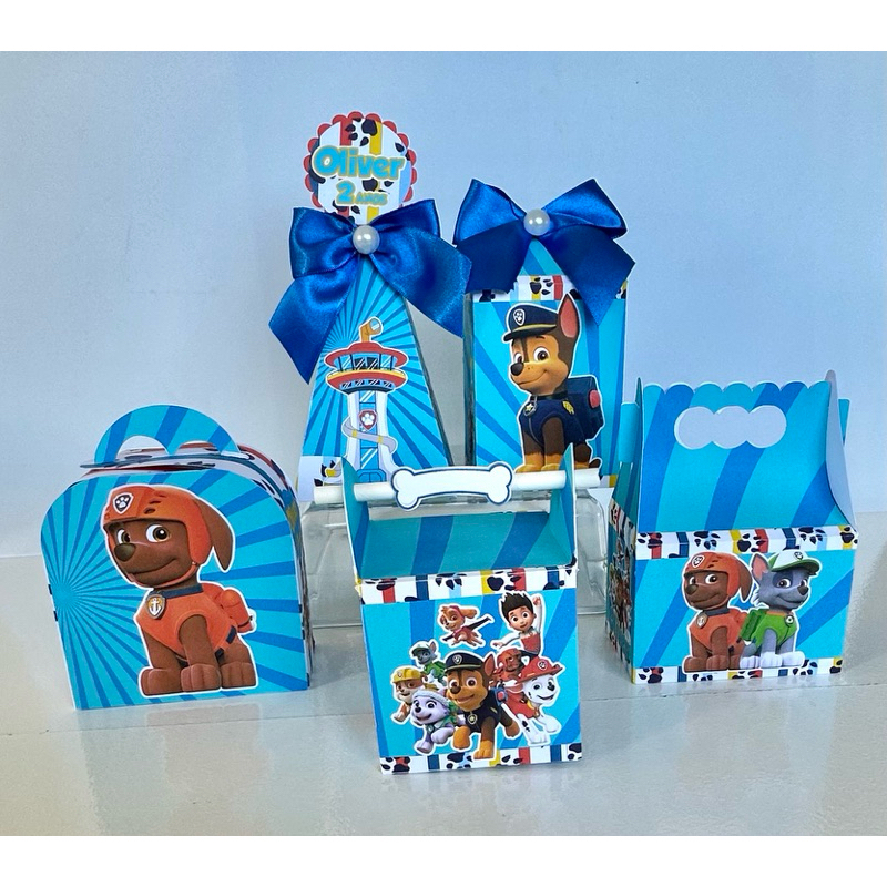 KIT LEMBRANCINHA CAIXA PERSONALIZADA /PATRULHA CANINA LEMBRANCINHA DE FESTA / ANIVERSÁRIO