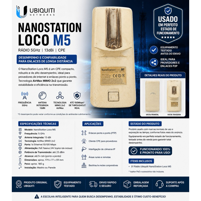 UBIQUITI NANOSTATION LOCO M5