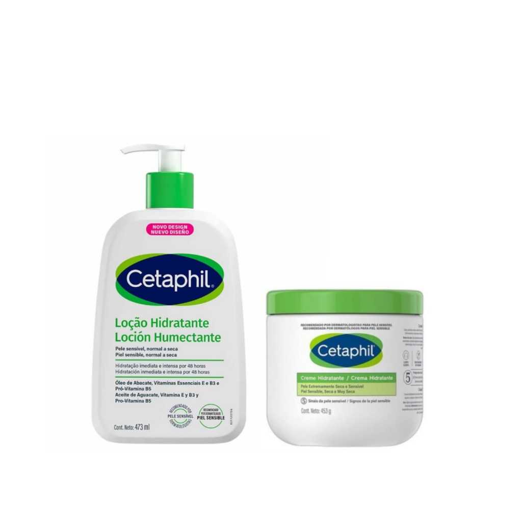 Kit Cetaphil Creme Hidratante 453g + Creme Hidratante 473ML