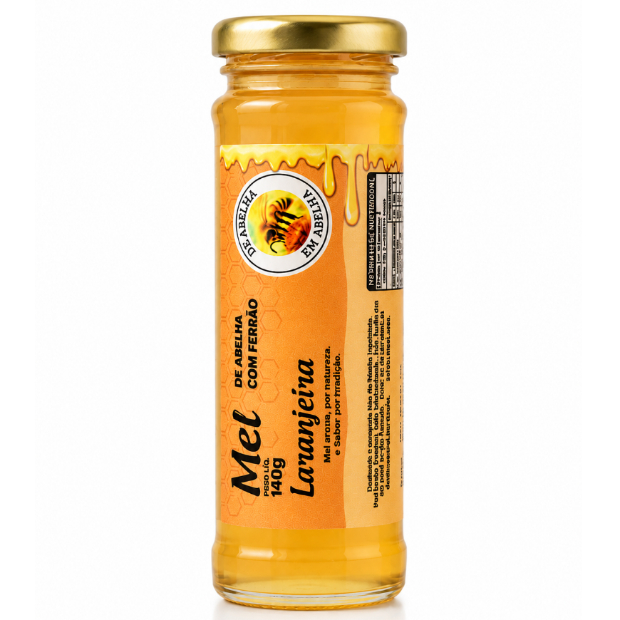 Mel Florada Laranjeira 140g Ouro Líquido 1un De Abelha em Abelha