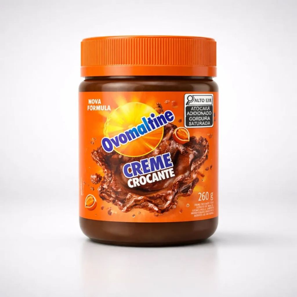 Creme Flocos Crocantes Ovomaltine Pote Chocolate 260g