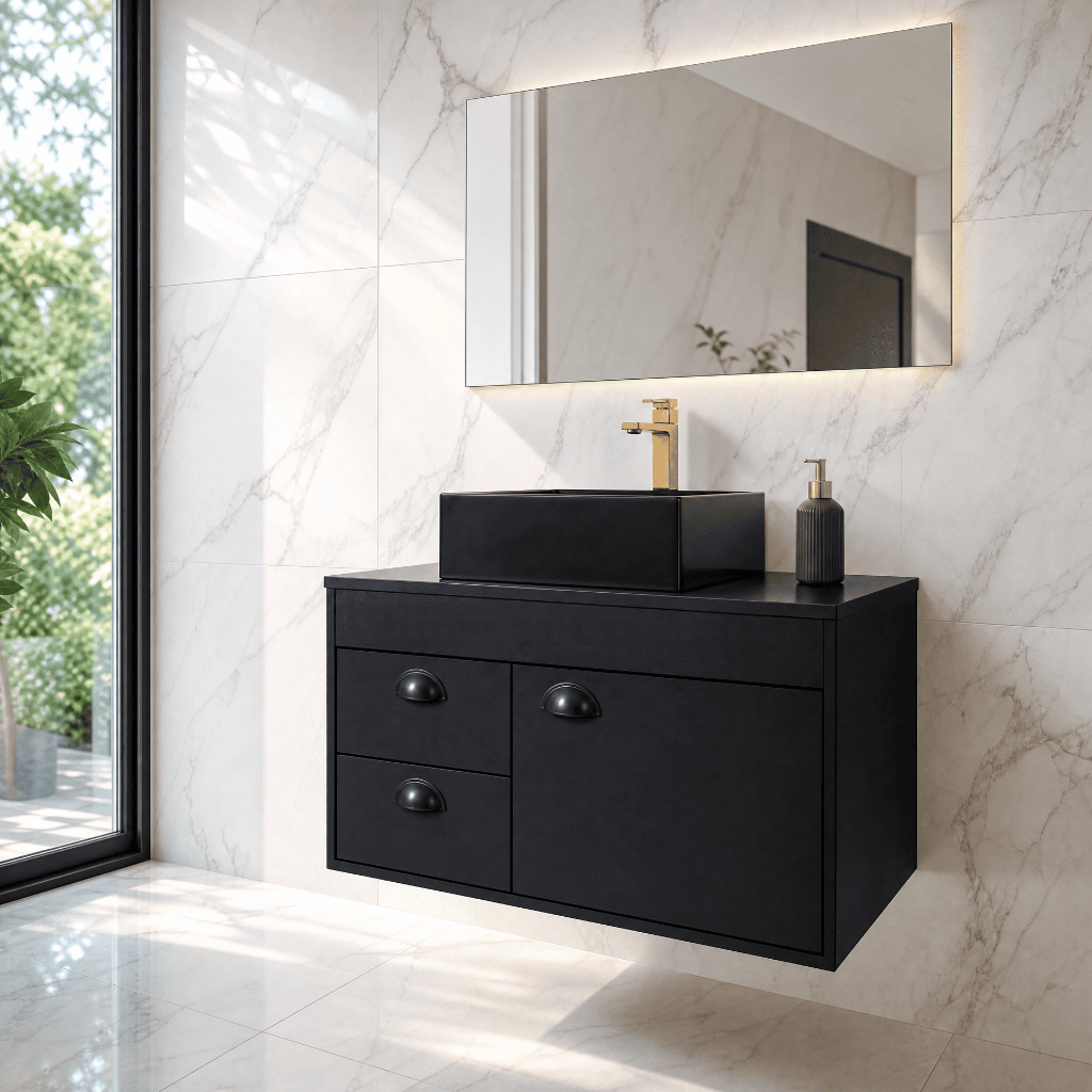 Gabinete para Banheiro 60cm MDF com Cuba
