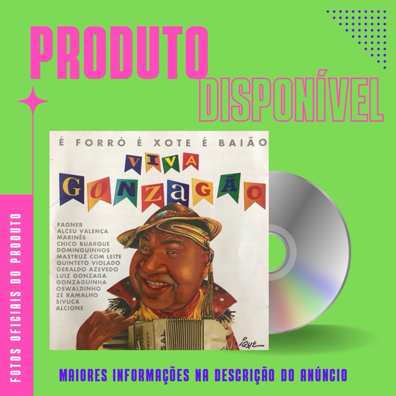 CD É FORRÓ É XOTE É BAIÃO - VIVA GONZAGÃO (Fagner, Elba Ramalho, Zé Ramalho, Alcione, Geraldo Azevedo)  *