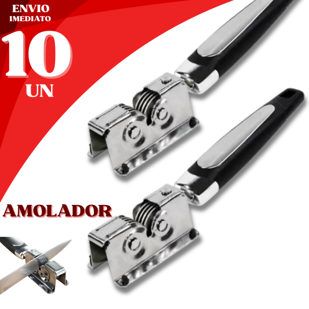 Amolador Afiador de Faca 10/5 ou 3 Unids Tesoura Canivete Lâmina Aço Inox Profissional Faca Cega