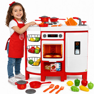 Brinquedo Cozinha Grande Infantil Master Chef Fogãozinho Com Acessórios de Culinária Infantil