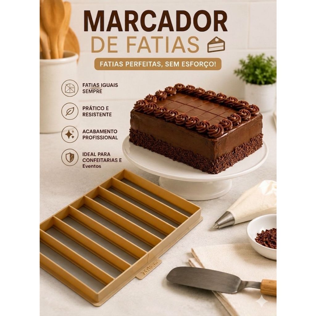 Marcador de Fatias de bolo Marcador slice Cake