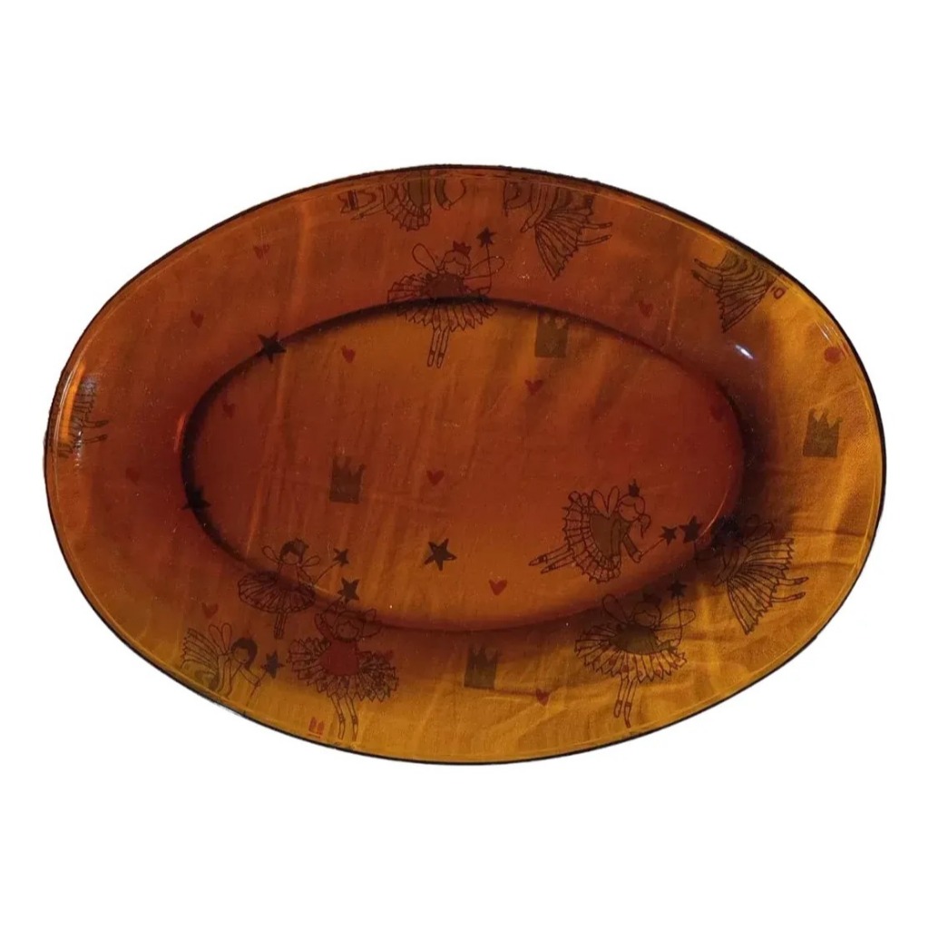 Travessa Duralex Oval Ambar 33x23cm # (Usado