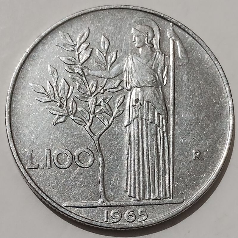 Moeda 100 Liras 1965 Itália 🇮🇹