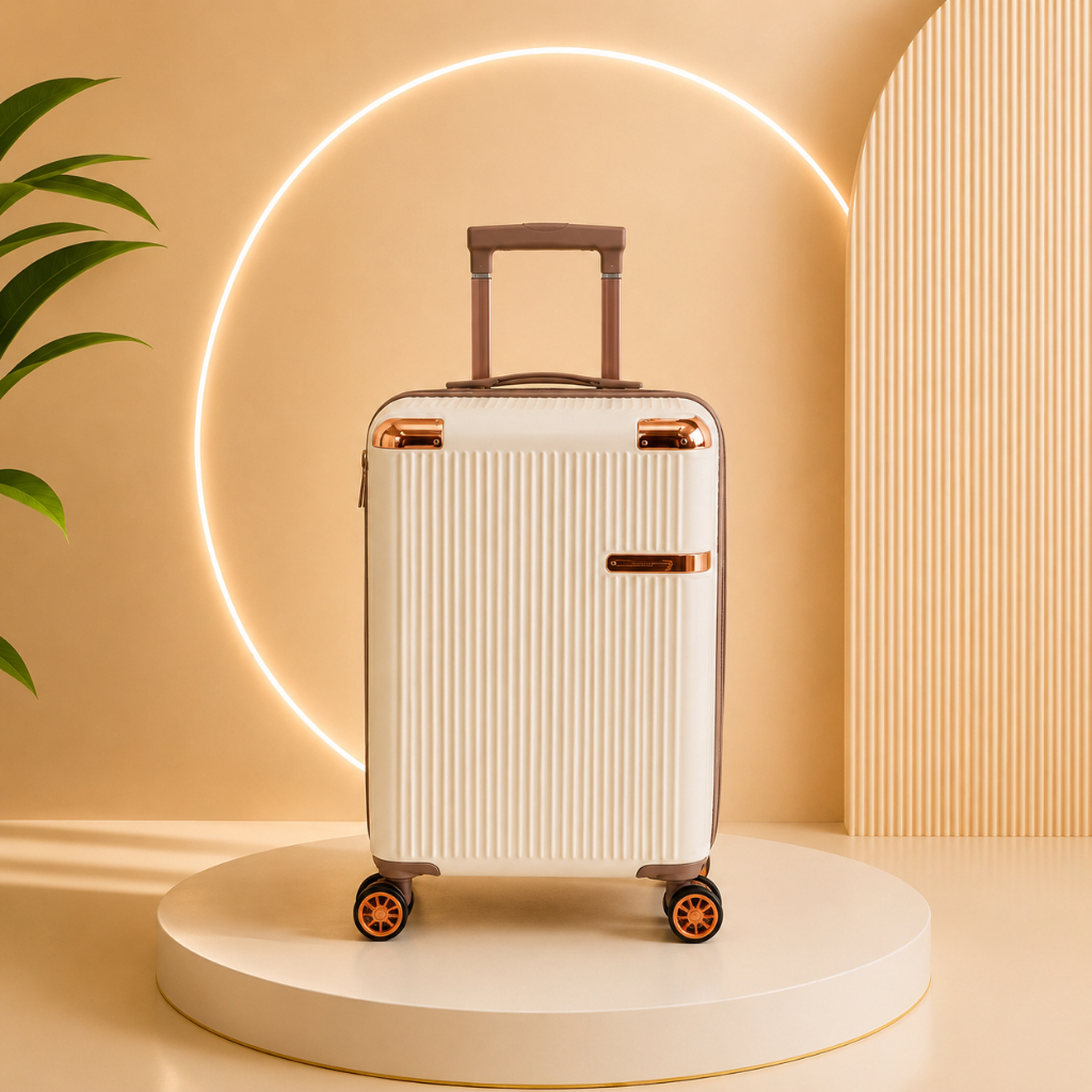Mala De Viagem Luxo Executiva Avião Bordo Rígida Abs 10KG Cadeado TSA Rodas Dupla 360 Resistente Pequena Média Grande