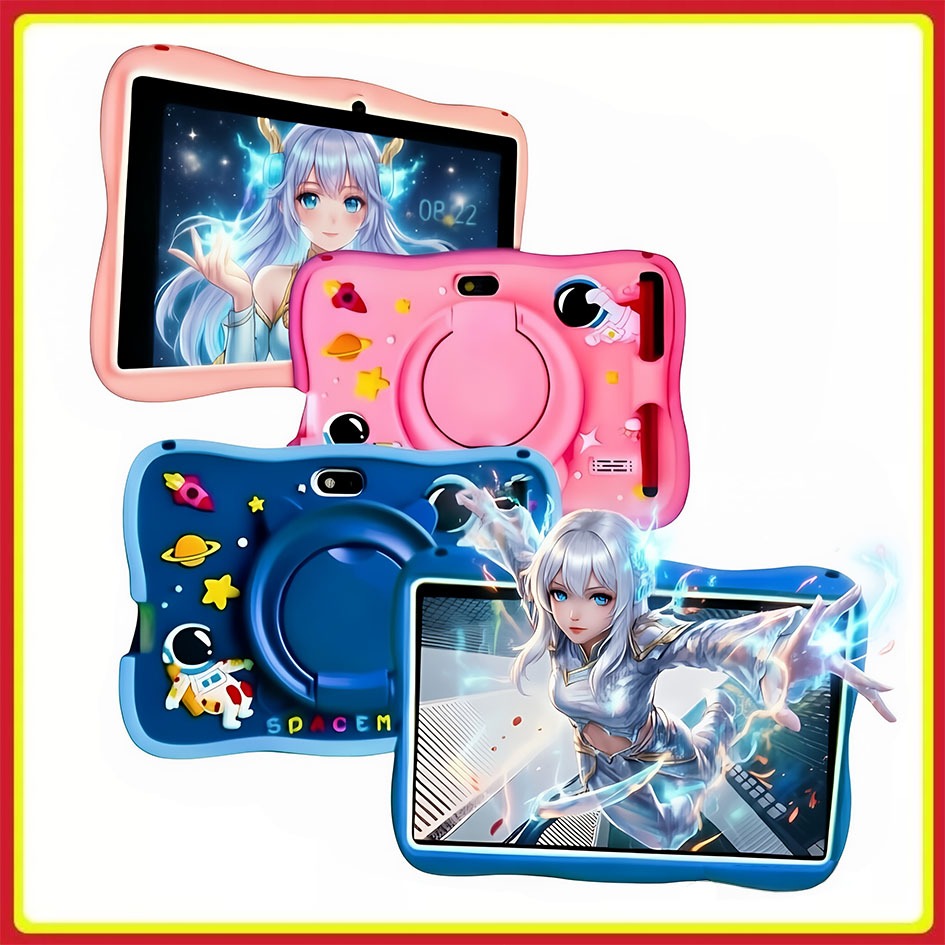 Imagem Tablet Infantil Kids 7 Polegada com wifi bluetooth Android Super Resistente Smart fang
