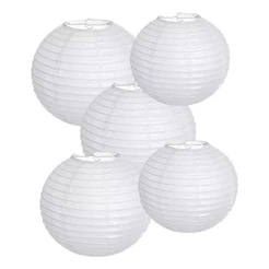 Lanterna de Papel Oriental Japonesa Chinesa Balão Branca 15/20/25/30/35/40/50cm Decoração Bar Festa