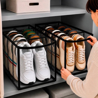 Kit Com 2 Sapateiras 5 Nichos Para Organização Sapato