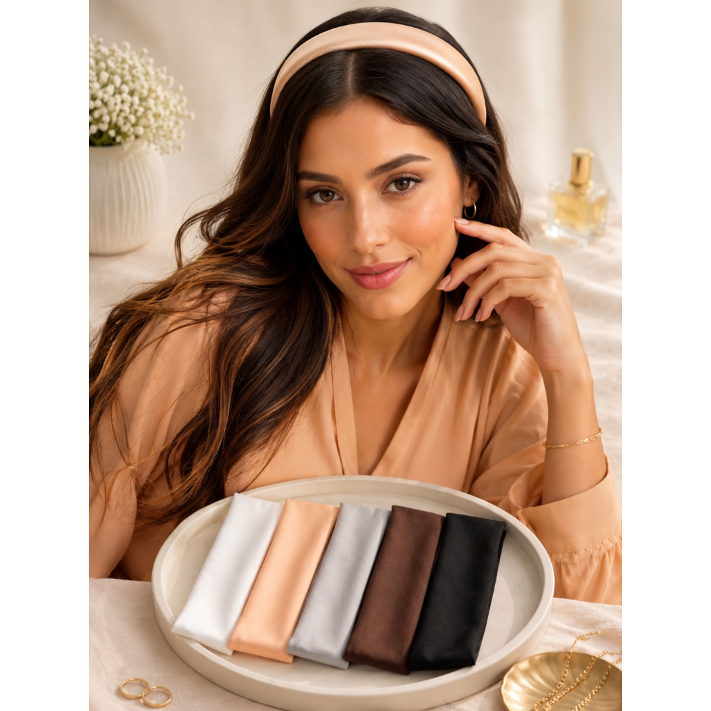 Kit 3 Faixas Cabelo Headband Elástica Academia Yoga Corrida Faixa Cabelo Feminina maquiagem