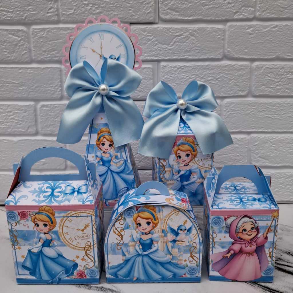 kit caixas personalizadas no tema PEGUE E MONTE CINDERELA ~ PRINCESAS DSNEY  ~ lembrancinhas ~ mimos / kit festa