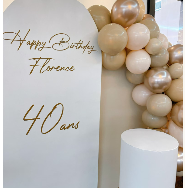 Adesivo feliz aniversario nome personalizado decalque para espelho quadro parabens decoração