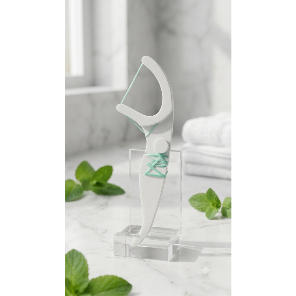 Suporte para Fio Dental Reutilizável | Floss Pick Fio Dental Reutilizável