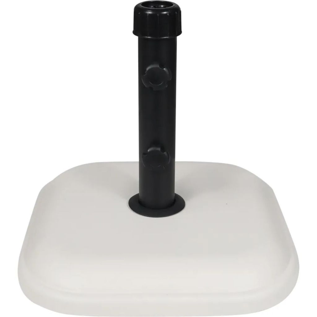 Base ombrellone em concreto quadrada 11kg branco - Bel Lazer