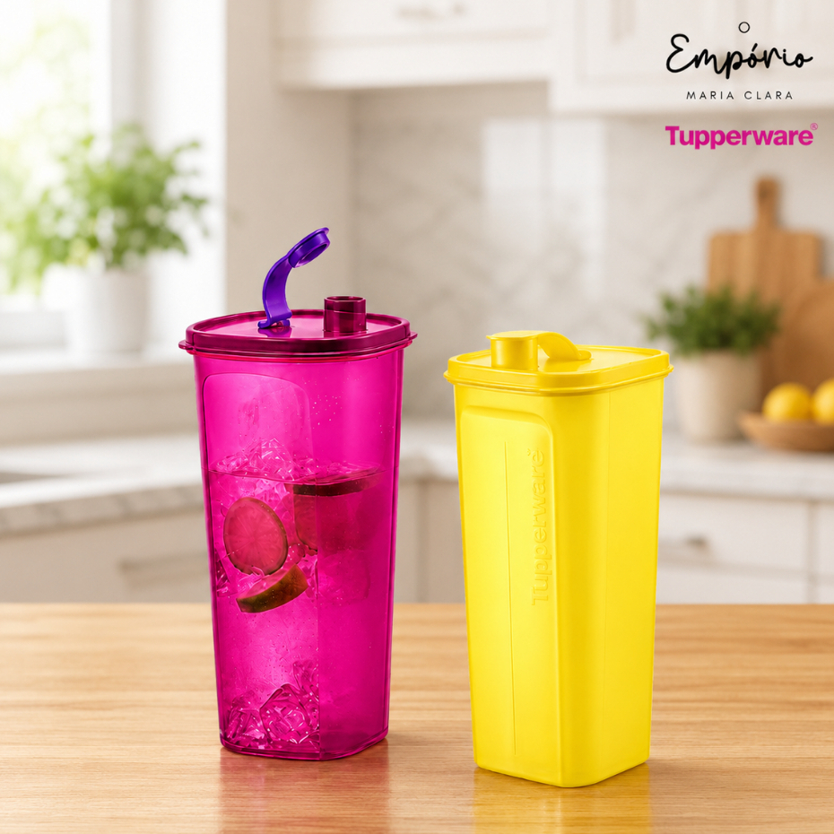 Tupperware Guarda Suco 2 Litros Slim Cor a Escolher
