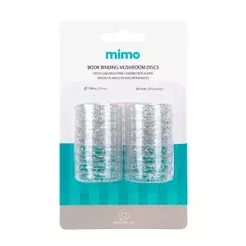 Disco Cogumelo para Caderno Inteligente Glitter Iridescente Mimo - 35 mm - 20 Unids