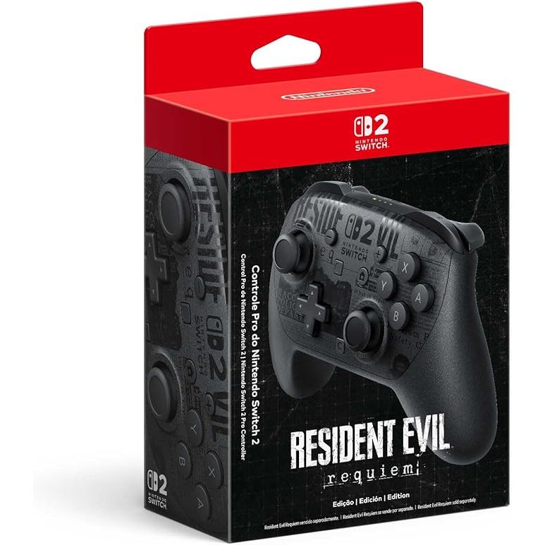 Nintendo Switch 2 Pro Controle Edição Resident Evil Requiem