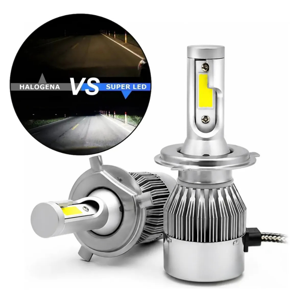 Kit Lampada led 8000k H1 H3 H4 H7 H8/H9/H11 9005-HB3 9006-HB4 12V 24V