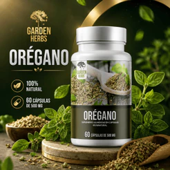 Orégano ( Origanum Vulgare ) 500 Mg - 60 cápsulas | 100% Natural e Puro